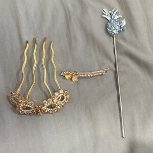 Gold and Silver Hair Accessory Set